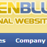 A Yellow and Blue Web Template