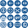 756 Mini Icon Buttons Webding Style