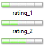 5 Level Rating Bars