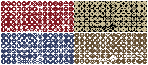 756 Mini Icon Buttons Webding Style