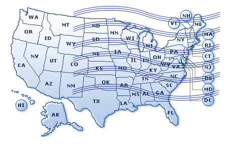 Free Clickable U.S. Map